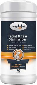 img 3 attached to 🐶 Natural Jungle Pet Facial & Tear Stain Wipes for Dogs & Cats - Gentle Cleansing, Soap and Sulfate Free - Ideal for Everyday Use Around Eyes - Fragrance Free, 70 Count