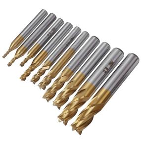 img 3 attached to 🔧 Enhance Your Woodworking with TOPPROS Pack: 4 Flute Titanium Carbide