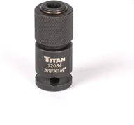 🔧 titan 12034 quick change adapter: effortlessly convert 3/8" drive to 1/4" hex drive logo