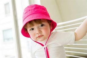 img 1 attached to 👒 VAENAIT BABY Kids Unisex Sun Hat - Upgraded UPF 50+ Protection, Breathable Bucket Hat with Adjustable Chin Strap and Mesh Lining