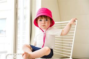 img 3 attached to 👒 Детская непреходящая шляпа VAENAIT BABY Kids Unisex - Обновленная защита UPF 50+, дышащая солнцезащитная шляпа с регулируемым подбоем и сетчатой подкладкой.