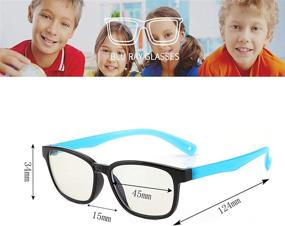 img 3 attached to 👓 Protective Kids Computer Glasses: Anti Blue Light, UV Protection, Anti Glare Eyeglasses for Video Gaming and Digital Devices