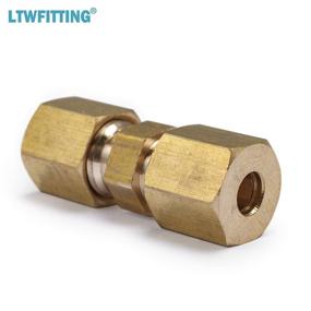 img 1 attached to 🔩 LTWFITTING 3/16-Inch OD Compression Union, Pack of 10: High-Quality Brass Compression Fittings for Secure Plumbing Connections