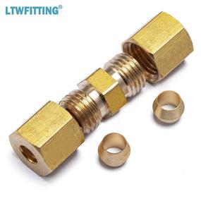 img 2 attached to 🔩 LTWFITTING 3/16-Inch OD Compression Union, Pack of 10: High-Quality Brass Compression Fittings for Secure Plumbing Connections