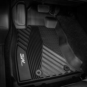 img 3 attached to 3W Floor Mats Compatible 2019 2021 TPE All Weather Custom Fit Floor Liner 2Nd Row Full Set Car Liners