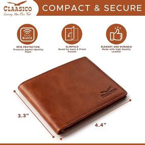 img 2 attached to 👝 Stylish & Secure: Bifold Blocking Genuine Leather Wallet