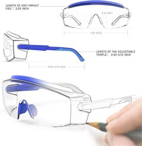 img 3 attached to 👓 Blue1Pair Adjustable Glasses Protection - Suitable for All