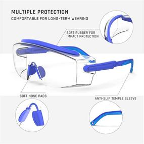 img 2 attached to 👓 Blue1Pair Adjustable Glasses Protection - Suitable for All