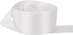img 1 attached to 🎀 GBSTORE 1.5 inch 25 Yards White Satin Ribbon Ideal for Wedding Decor and Gift Wrapping