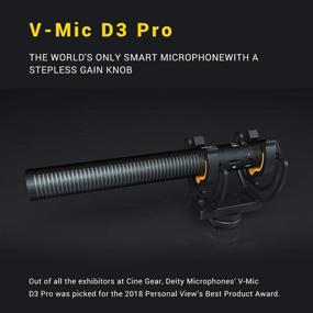 img 3 attached to 🎤 Улучшенный микрофон Deity V-Mic D3 Pro: супер-кардиоидный шотган для видеокамер DSLR, видеокамер, смартфонов, планшетов, портативных записывающих устройств, ноутбуков и передатчиков в виде оплетки