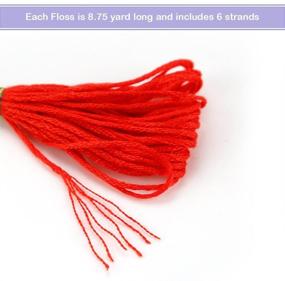 img 1 attached to 🧵 Caydo Embroidery Floss 50 Skeins: Versatile Friendship Bracelet String with 12 Floss Bobbins