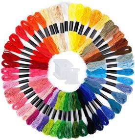img 4 attached to 🧵 Caydo Embroidery Floss 50 Skeins: Versatile Friendship Bracelet String with 12 Floss Bobbins