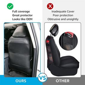 img 3 attached to 🚗 Waterproof Leather Seat Covers for Toyota RAV4 XLE 2019-2022 - Custom Front & Rear Seat Protectors, Interior Accessories