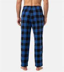 img 3 attached to 👖 Cozy Flannel Bottoms with Pockets and Drawstring: Perfect Men's Clothing for Sleep & Lounge by LAPASA