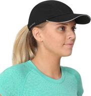 trailheads race day performance running hat: lightweight, quick dry sport cap for women logo