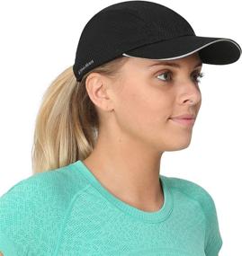 img 4 attached to TrailHeads Race Day Performance Running Hat: Lightweight, Quick Dry Sport Cap for Women