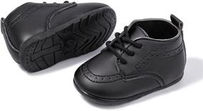 img 2 attached to Stylish and Comfortable Casazoe Infant Baby Oxford Shoes for Wedding and Baptism Events