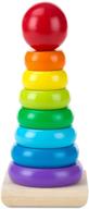 melissa & doug rainbow stacker: enhancing learning with wooden rings logo