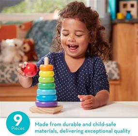 img 3 attached to Melissa & Doug Rainbow Stacker: Enhancing Learning with Wooden Rings