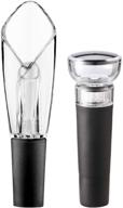 enhance your wine enjoyment with bericham wine aerator pourer and 🍷 vacuum wine stoppers set - perfect for instant wine aeration and freshness preservation логотип