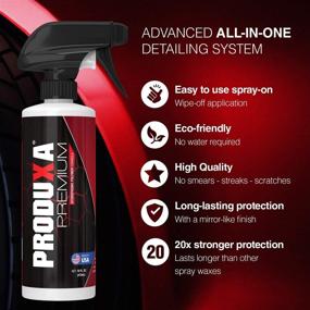 img 3 attached to 🚘 PRODUXA Premium Super Gloss Spray: Hydrophobic Shine and Top Coat for Cars, Bikes, and Boats - 16oz Bottle