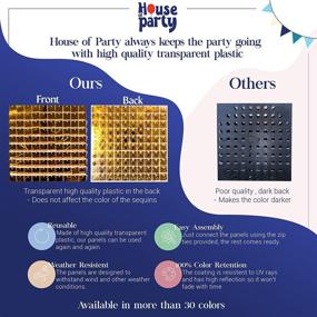 img 3 attached to ✨ Sparkle and Shine: HOUSE OF PARTY Round Shimmer Panels (Pack of 24), Black Sequin Shimmer Wall Backdrop Decoration Panels for Unforgettable Celebrations