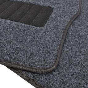 img 2 attached to BDK MotorTrend Premium Thick Plush Carpet Car Ridged Floor Mats (0