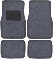 bdk motortrend premium thick plush carpet car ridged floor mats (0 logo