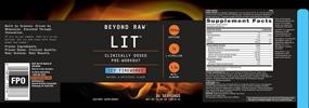 img 1 attached to 🔥 Beyong Raw LIT Pre-Workout Powder: Boost Performance with Clinically Dosed Caffeine, L-Citrulline, and More | Enhance Nitric Oxide Production | Icy Fireworks Flavor | 30 Servings