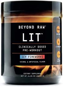 img 3 attached to 🔥 Beyong Raw LIT Pre-Workout Powder: Boost Performance with Clinically Dosed Caffeine, L-Citrulline, and More | Enhance Nitric Oxide Production | Icy Fireworks Flavor | 30 Servings
