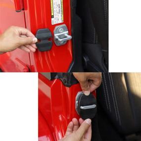 img 2 attached to 🚪 Вoodonala накладки на замки дверей для Jeep JK защитные молдинги для Wrangler JK/JKU, Grand Cherokee, Chrysler, Dodge, RAM - 6 шт. (2007-2018, модели 2019)