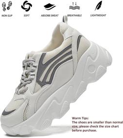 img 3 attached to 👟 ANYANAMZ Women's platform shoes: Lightweight, breathable, and oh-so-comfortable!