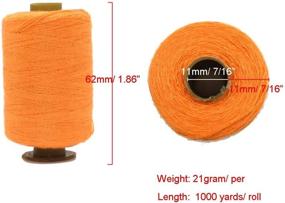 img 2 attached to Polyester Sewing Thread - 1000 Yards, 24 Colors for Machine and Hand Stitching, Ideal for Industrial Sewing Purposes