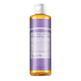 img 4 attached to 🌿 Жидкое мыло Dr. Bronner’s Pure-Castile (лаванда, 8 унций) - органическое, 18 в 1 универсальное: для лица, тела, волос, белья, животных, посуды - концентрированное, веганское, без ГМО