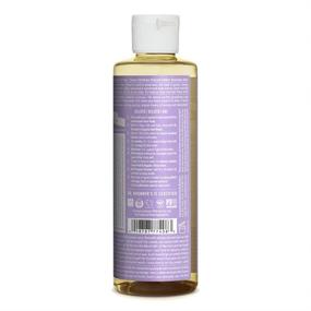 img 3 attached to 🌿 Жидкое мыло Dr. Bronner’s Pure-Castile (лаванда, 8 унций) - органическое, 18 в 1 универсальное: для лица, тела, волос, белья, животных, посуды - концентрированное, веганское, без ГМО