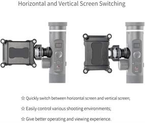 img 2 attached to Optimizing FeiyuTech Lateral Smartphone Holder for Feiyutech G6, G6 Plus, and SPG2 Gimbal Stabilizers