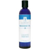 💆 premium unscented superior grade massage oil - 8 fl oz logo