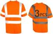 pomerol high visibility reflective orange unisex construction logo