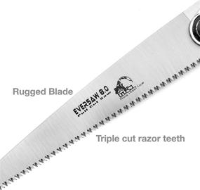 img 3 attached to 8 Inch Folding Saw - Foldable Hand Saw for Trees and Wood Cutting, Camping Saw: Folding Pruning Saw for Tree Trimming, Pruning Knife & Hunting Pocket Saw: Folding Bone Saw
