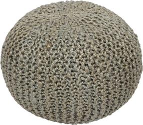 img 1 attached to 🪑 Artistic Weavers Light Gray Jute Pouf – 20x20x14 Inch – 100% Natural Fiber