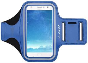 img 4 attached to 📱 J&D Sports Armband for Motorola Moto Z4/Z3/Z3 Play & Moto G100/G50/G8 Series - Adjustable Arm Strap, Key Holder Slot, Earphone Connection - Ideal for Workouts