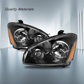 img 1 attached to Сборка фары SOCKIR в паре для седана Nissan Altima 2005-2006 года выпуска (черный) - водительская и пассажирская стороны