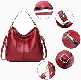 img 2 attached to Stylish and Chic: Freie Liebe Fashion Tote Purses for Women - Large Shoulder Bags and Handbags in PU Leather