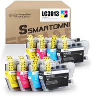 🖨️ s smartomni lc3013 ink cartridge color 8-pack: compatible replacement for brother mfc-j491dw mfc-j497dw mfc-j690dw mfc-j895dw printer logo