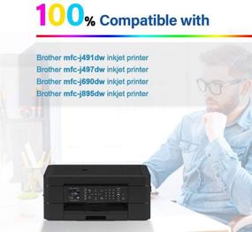 img 2 attached to 🖨️ S SMARTOMNI LC3013 Ink Cartridge Color 8-Pack: Compatible Replacement for Brother mfc-j491dw mfc-j497dw mfc-j690dw mfc-j895dw Printer