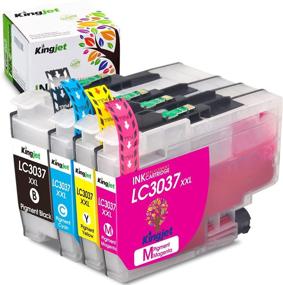 img 4 attached to 🖨️ Kingjet LC3037/LC3037XXL Compatible Ink Cartridge for Brother MFC-J5845DW/J5945DW/J6545DW/J6945DW (1BK 1C 1M 1Y)