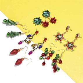img 1 attached to Christmas Earrings Snowflake Thanksgiving Decorations