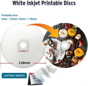 img 2 attached to 📀 PlexDisc 633-214 25 GB 6X Blu-ray White Inkjet Printable Single Layer Recordable BD-R, 50pk Cake Box, 50 Discs - Ideal Media Storage Solution for Archiving and Data Backup