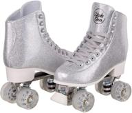 ✨ sparkly retro quad roller skates - skate gear logo