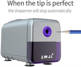 img 3 attached to 🔌 Industrial Electric Pencil Sharpener with Heavy Duty Helical Blade for NO. 2/Colored Pencils (6.5-8mm): Perfect for Classroom, Office, Artists & Students!